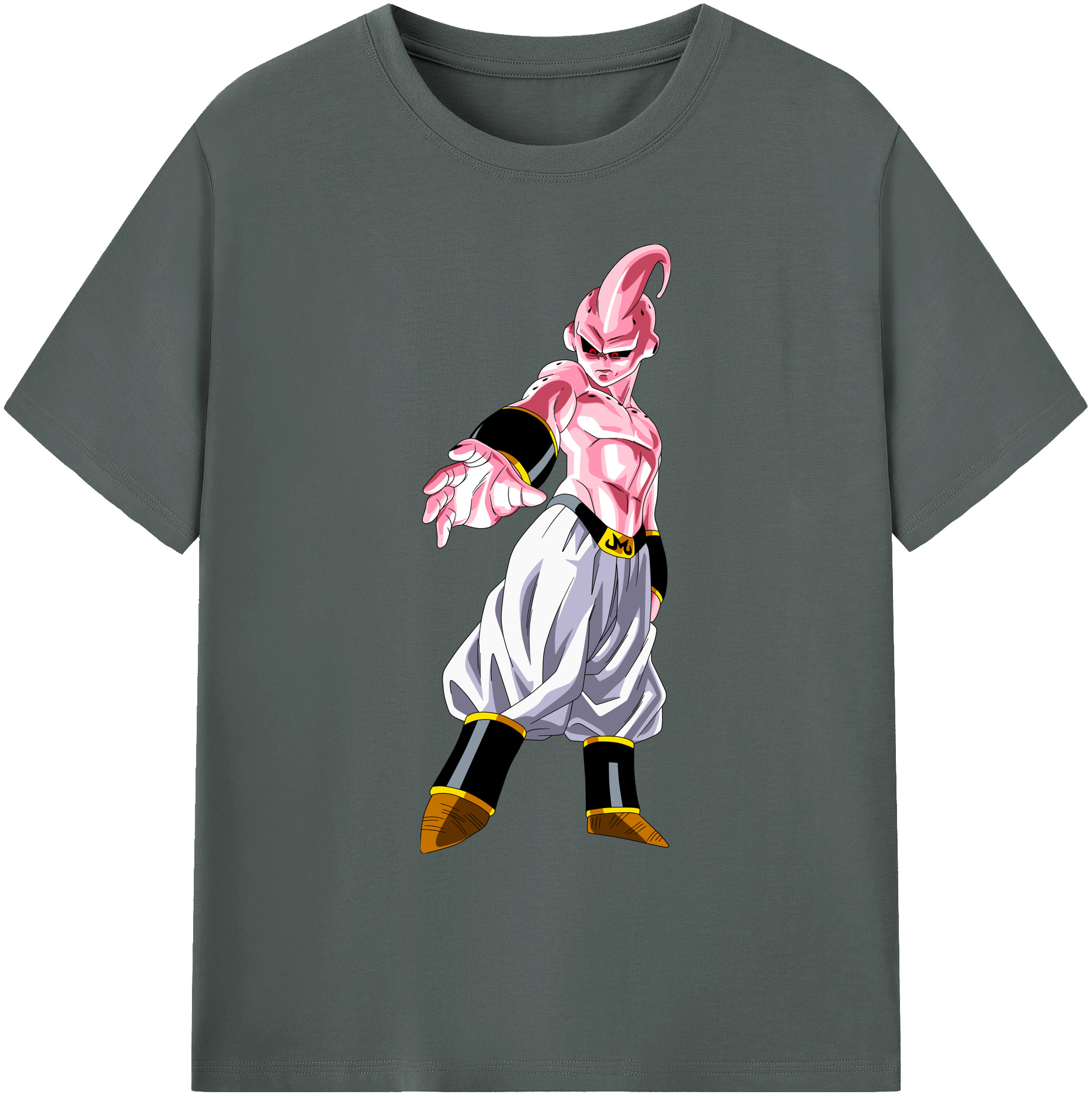 （画像用） ドラゴンボール 魔人ブウ DRAGON BALL Majin Buu 綿100％ メンズ半袖Tシャツ｜肌触りやわらか＆通気性